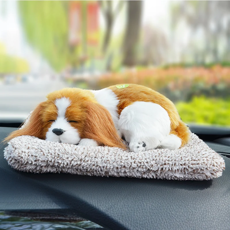 Lovely Car Decoration Dog With Air Purifier Bamboo Charcoal Bag