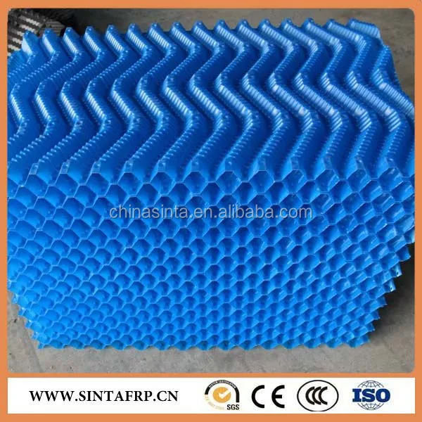 Supply PVC Structured Trickling Filter PVC Fill Sheet Industrial Cooling Tower Fill Material