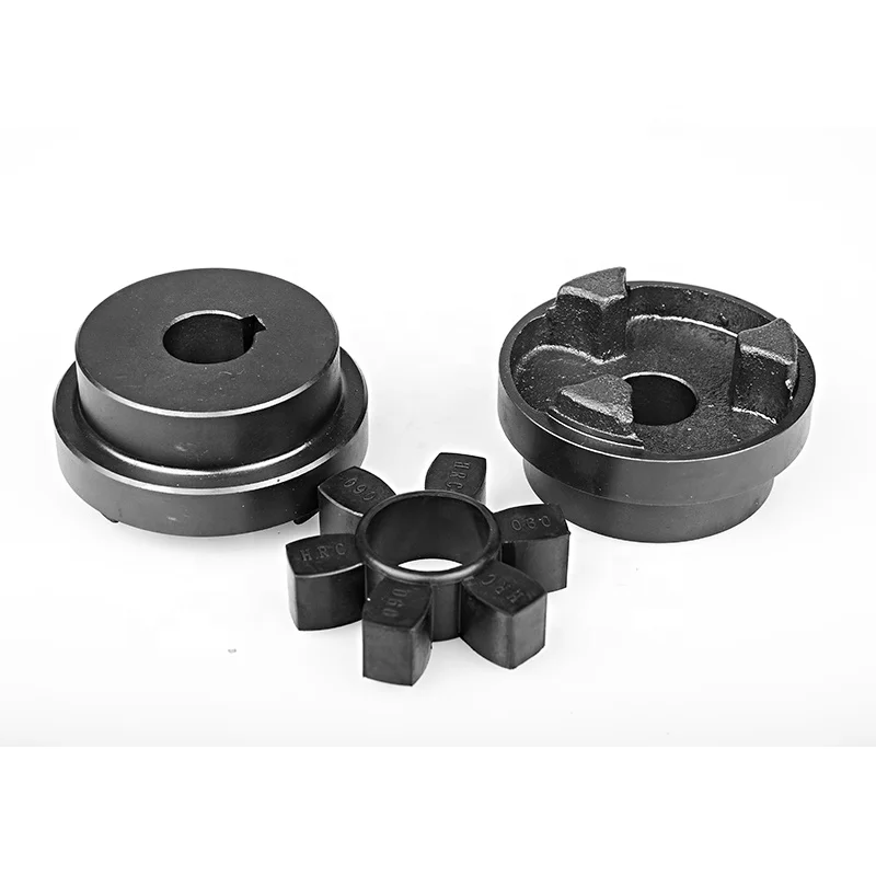 HRC FLC Spider Jaw Motor Coupling Flexible Rubber Drive Shaft Coupling for Oil Pump OEM Support Steel Material