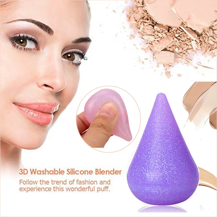 Новейший милый силиконовый спонж для макияжа блеск