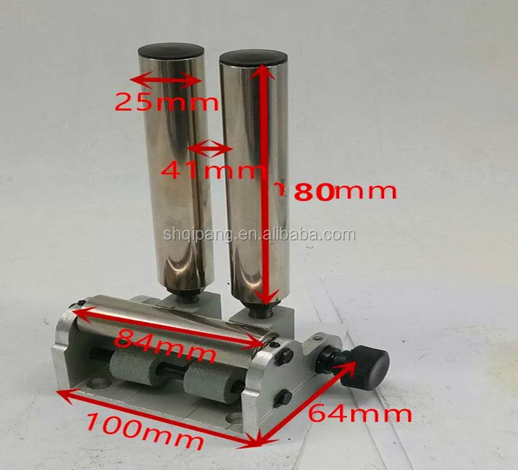 Wire Guide Rollers 30 for Rolling Drive Electrical Guide Wire Both Sides Adjustable Stainless Steel 25mm Diameter Long 150mm