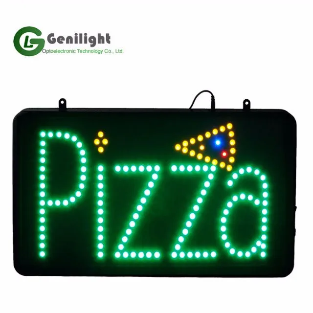 Rechargeable Battery Powered 12V Custom Pizza Neon Sign