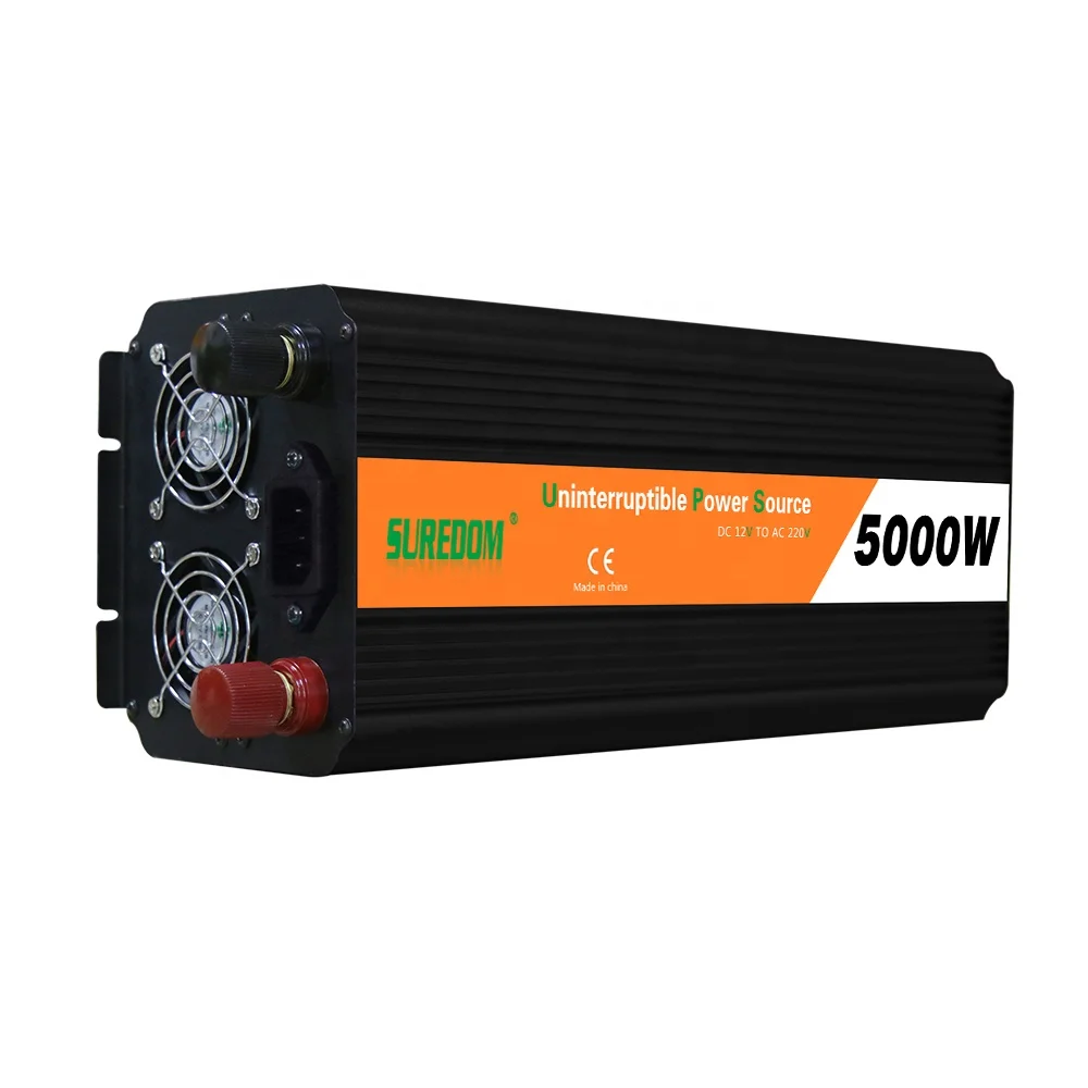 Power Converter 10000W Car Inverter 12V to 220V Power Voltage Inverter Transformer Correction Sine Wave with LED Display for Home Car