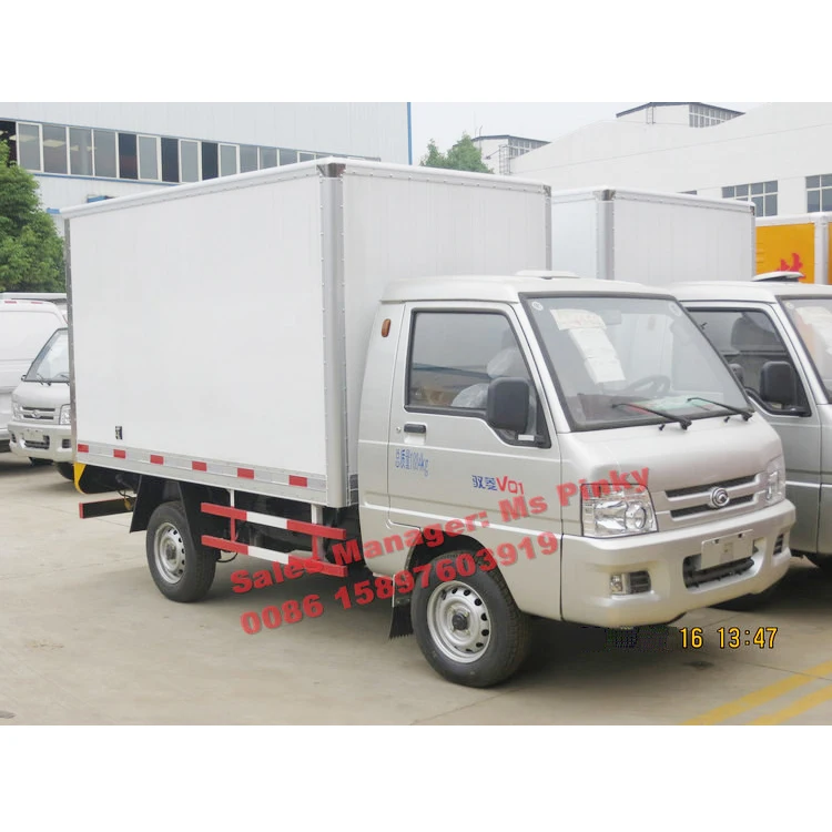 自動車 FORLAND 1:24 Foton Delivery Van Truck Diecast Foton Forland M3 Box Truck Model 1:24 Scale Blue van