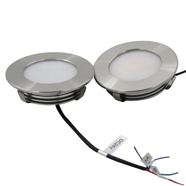 Dimmable Multicolor Ip67 for Boat Yacht Recessed Rgbw Led Downlight Ceiling Down Light Made of 316L Stainless Steel