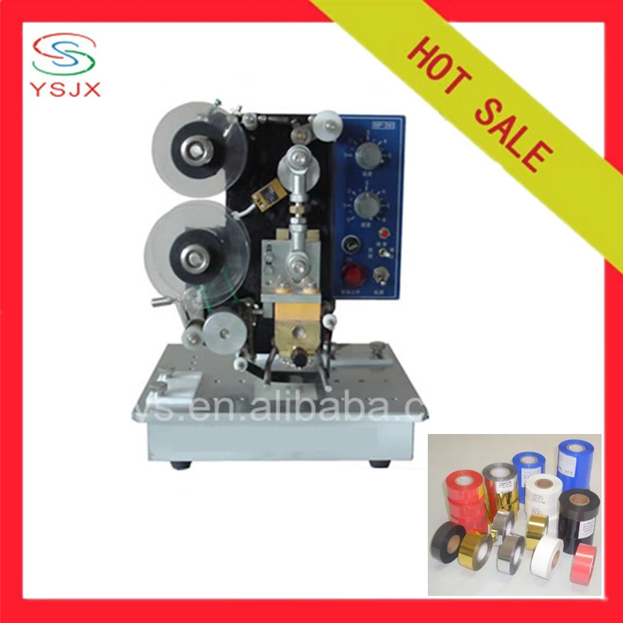 date printing machine on plastic bag