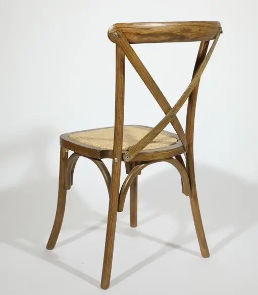 Wood Cross Vineyard Dining Chair Vineyard Wood Rattan Dining Chair
