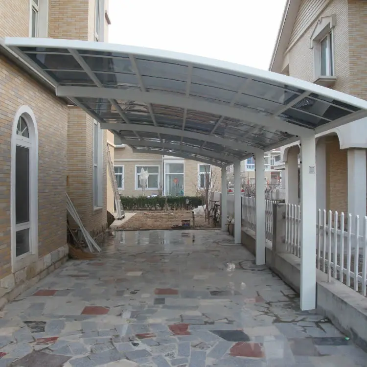 Cantilever Outdoor Carport with Polycarbonate Sheet Car Cover