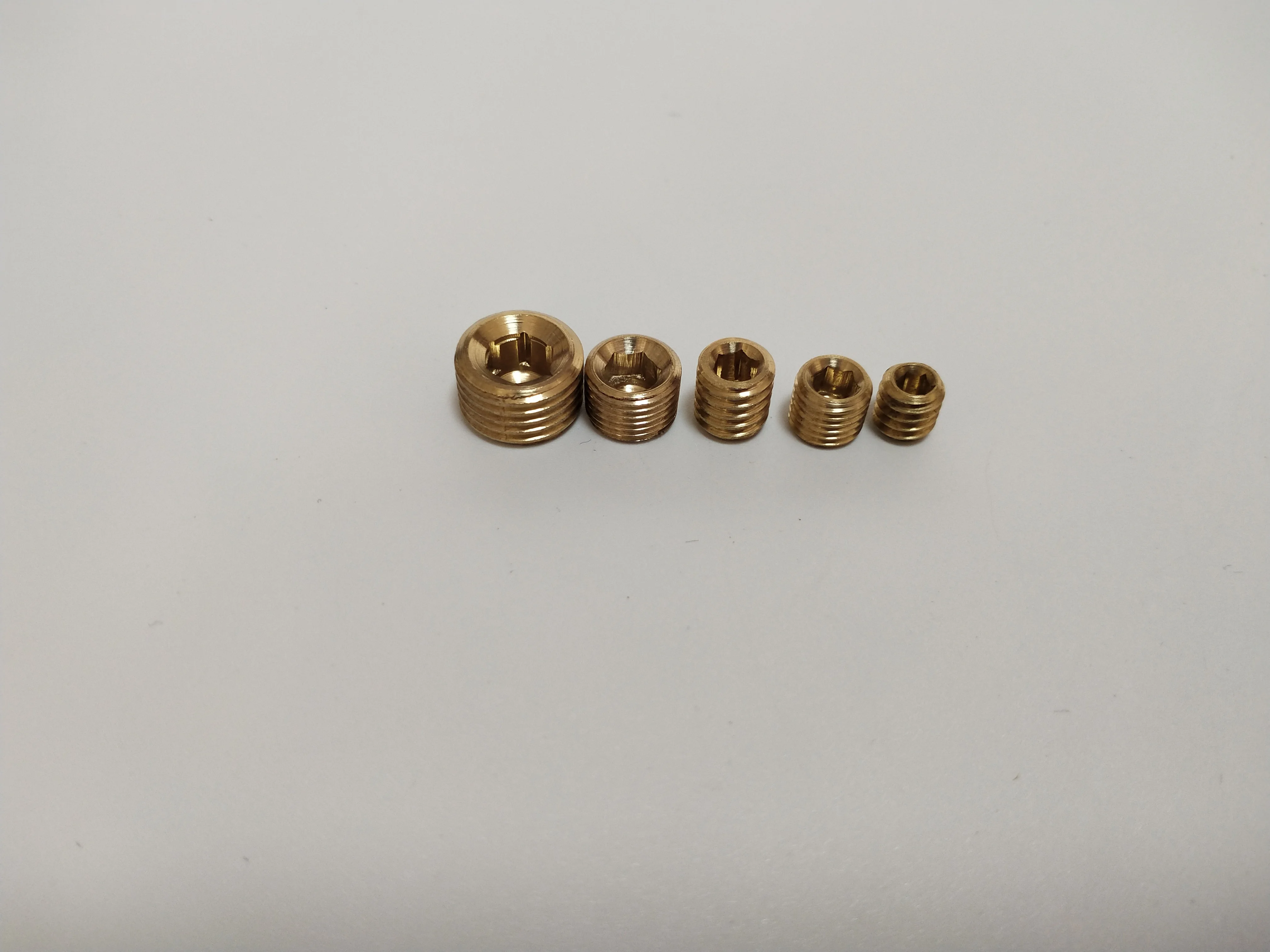 Лидер продаж, латунная потайная Шестигранная розетка 1/8 NPT, штепсельная вилка
