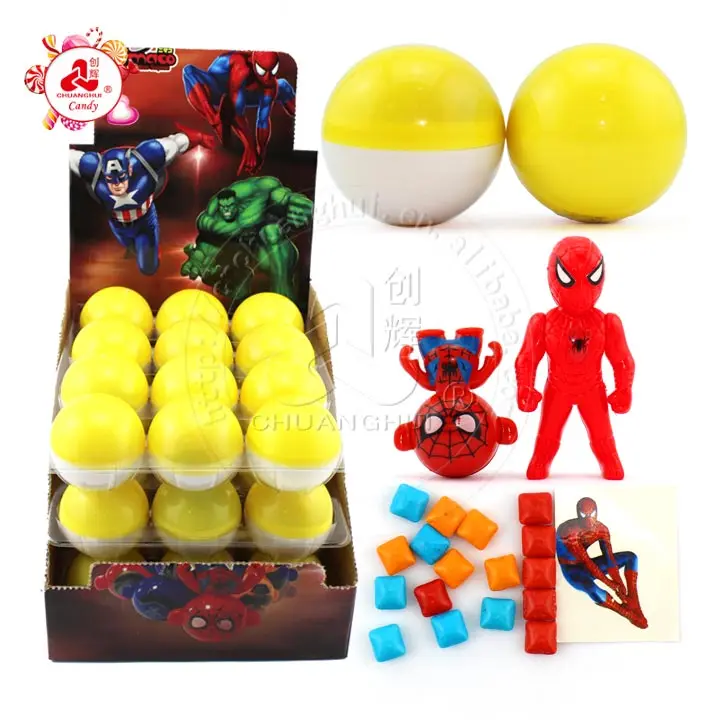 Heroes Surprise Eggs Candy Toy Spider Man - Buy Candy Toy Spiderman,Heroes Surprise  Eggs,Candy Toy Spider Man Product on 