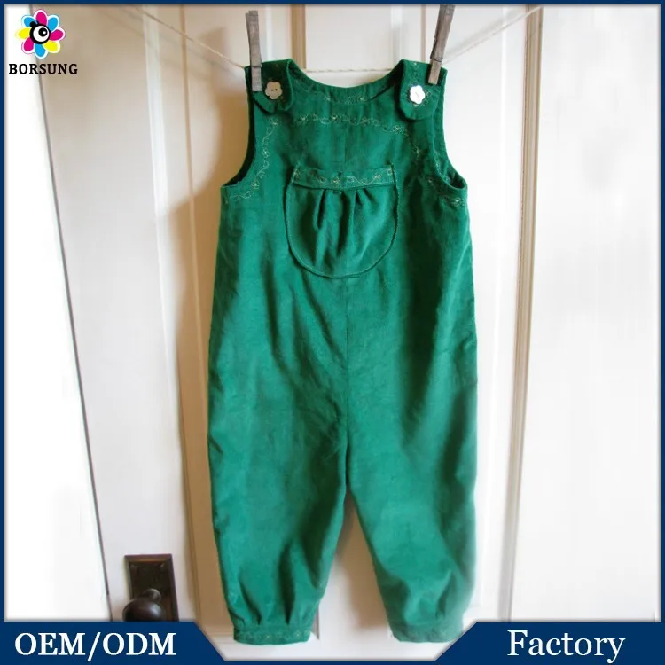 green corduroy overalls baby