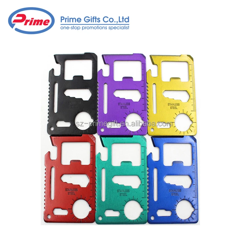 
Цветной нож для кредитных карт Мультитул с лазерной гравировкой логотипа на заказ 