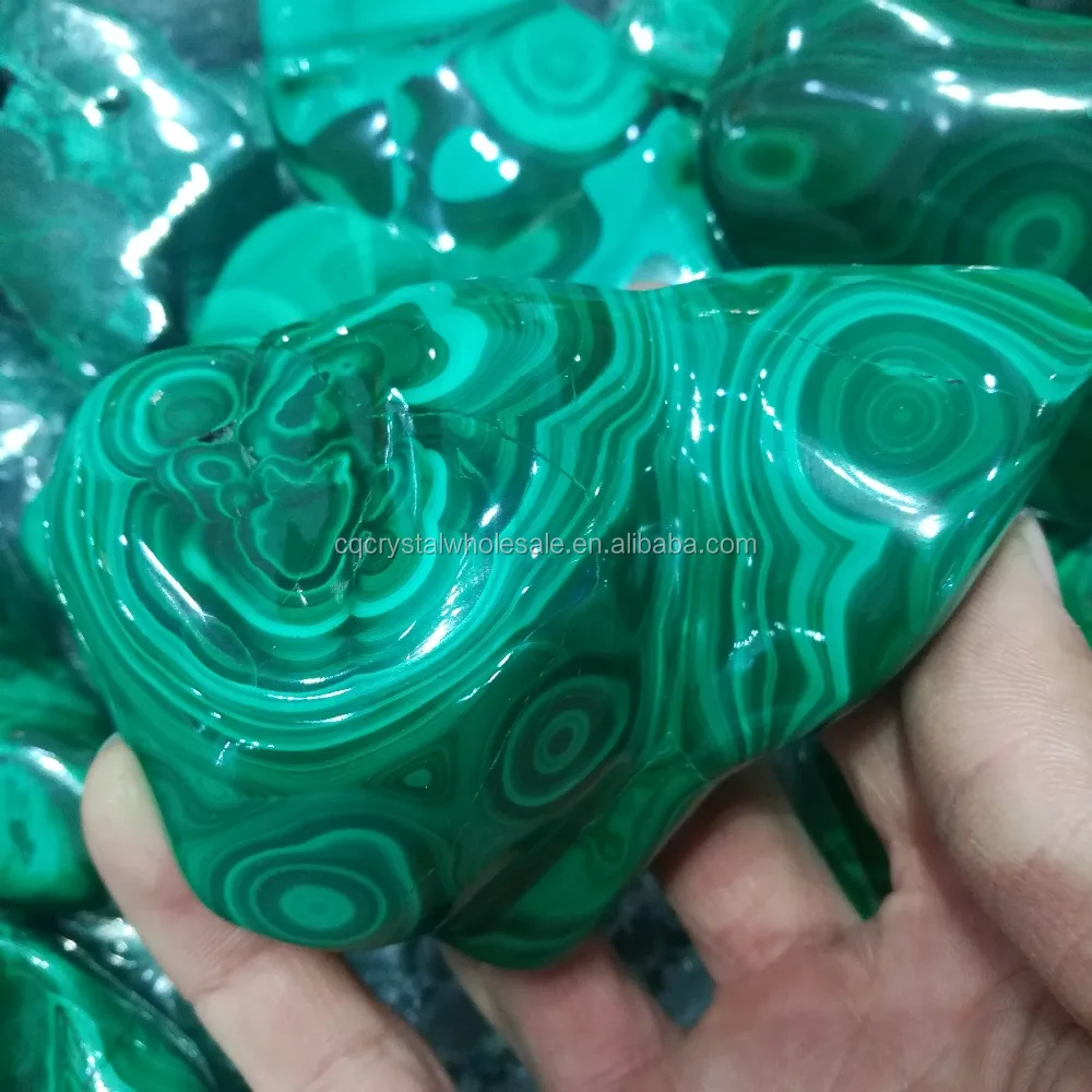Factory Price Natural Polished Green Malachite Ore Rough Stones for Sale