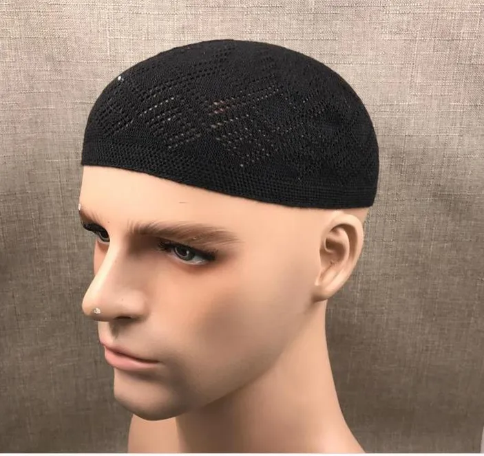 
Мусульманская вязаная крючком шляпа Хлопковые вязаные молитвенные шляпы Китай Оптовая Продажа мусульманская шапочка Kufi 