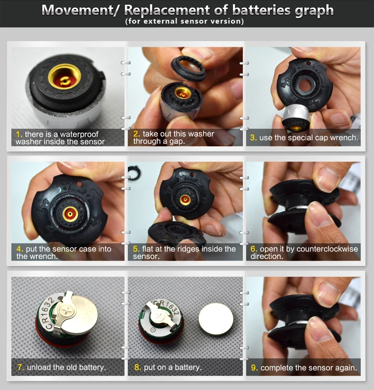 
Система контроля давления в шинах с 4 беспроводными датчиками 