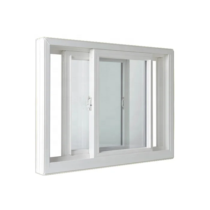 Australian Standard PVC Profile Frame Sliding Window Double Glazed UPVC Windows