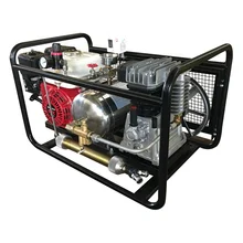 USA In Stock Scuba Diving Gasoline Engine Power Hookah Air Compressor With Hoses Directly 550L/MIN 8bar SCU80P