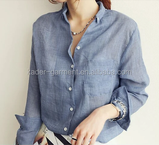 Algodón Camisa De Lino Mujeres Camisas Blusas Primavera 2016 - Buy Blusa,Blusa,Blusa De La Mujer Product on Alibaba.com