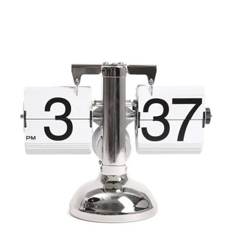 Auto Flip Clock Retro Down Calendar Wall Table Automatic Manufacturers Digital Bamboo Desk Shelf air White Airplane Mechanical