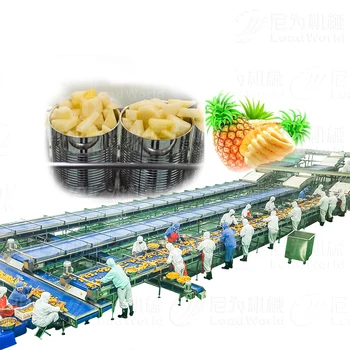 Full automatic machine canned food beef pineapple production line