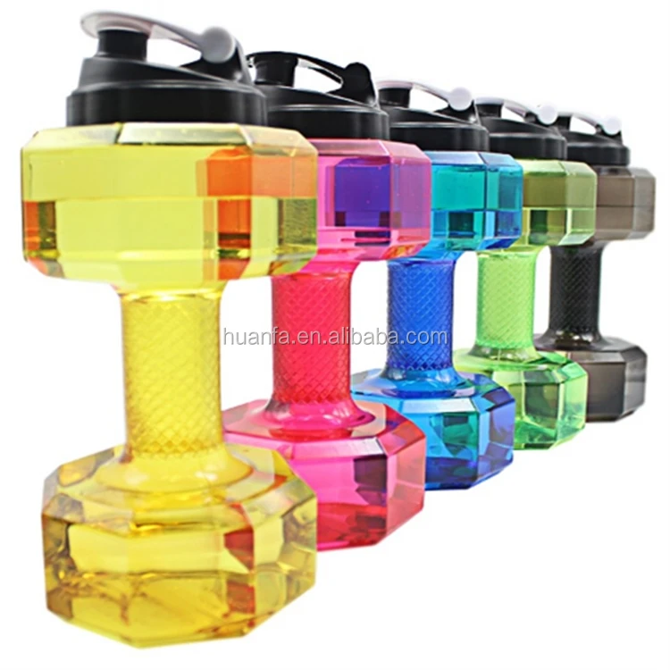 2.2L Kettle Drink Exercise Gym Bottle Travel Dumbbell Shaped Sport Water Cup GW 