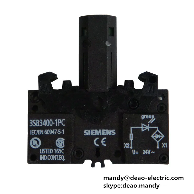 Siemens Contact Blocks And Lampholders 3sb3400 1pc With Integrated Led 24v  Ac/dc - Buy Siemens Contact Blocks,Siemens Lampholders,Led 24v Ac/dc