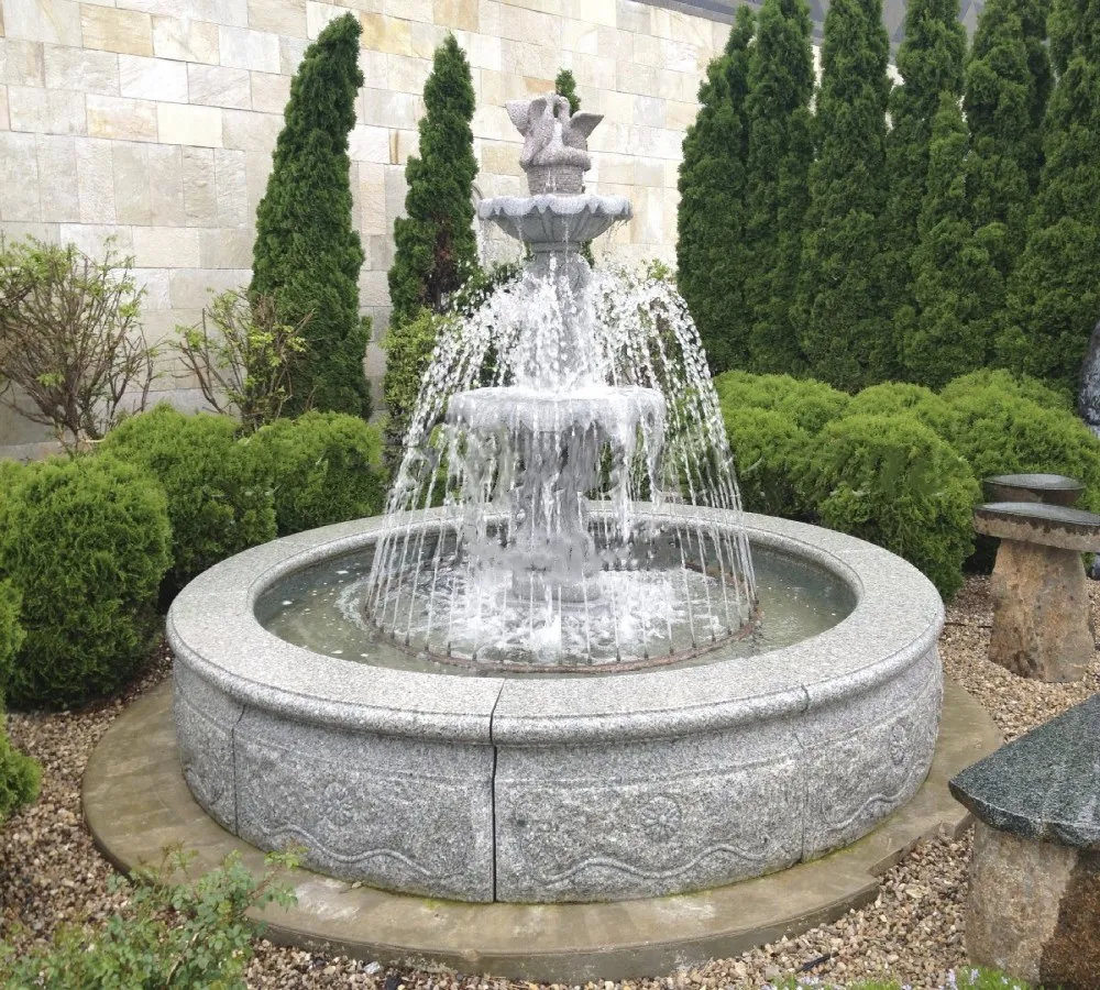 Круглые фонтаны для сада