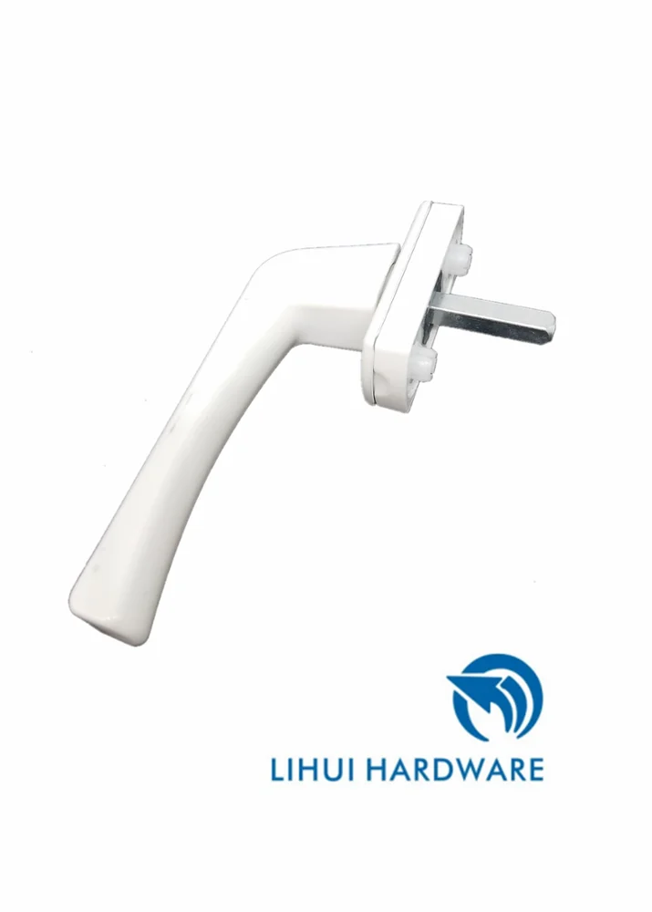 
 white aluminum accessories sliding upvc window usage handle lock  