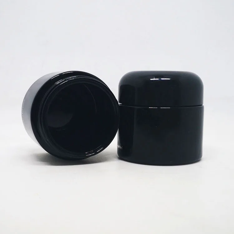 5ml 15ml 30ml 50ml 100ml 150ml 200ml 250ml black Dark uv violet glass essential oil lotion cosmetic bottle and jar