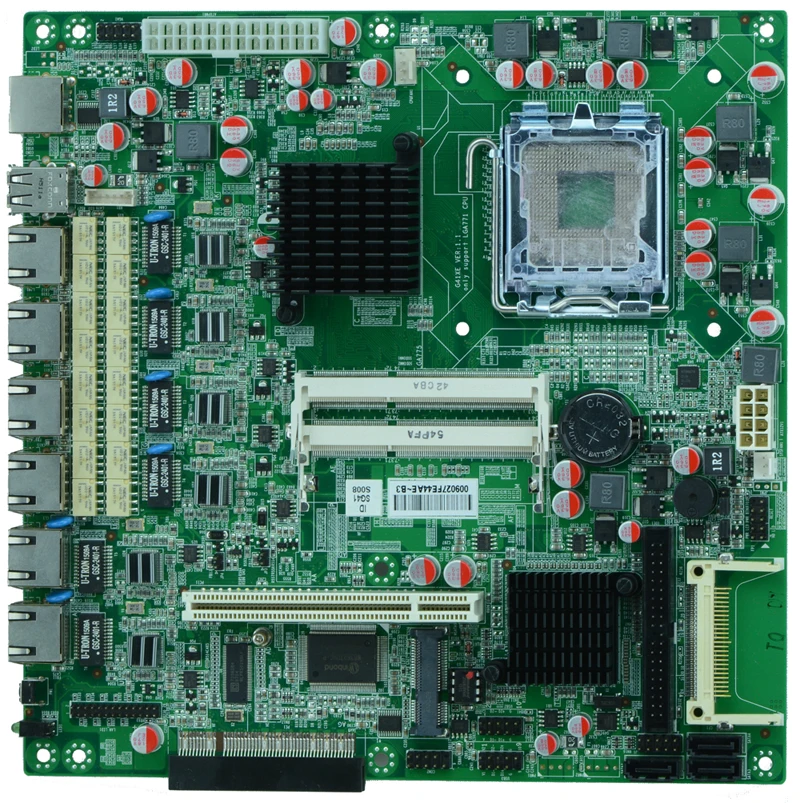 Брандмауэр G41XE промышленная материнская плата Поддерживает LGA771 XEOM двухъядерный ЧЕТЫРЕХЪЯДЕРНЫХ Процессоров с
