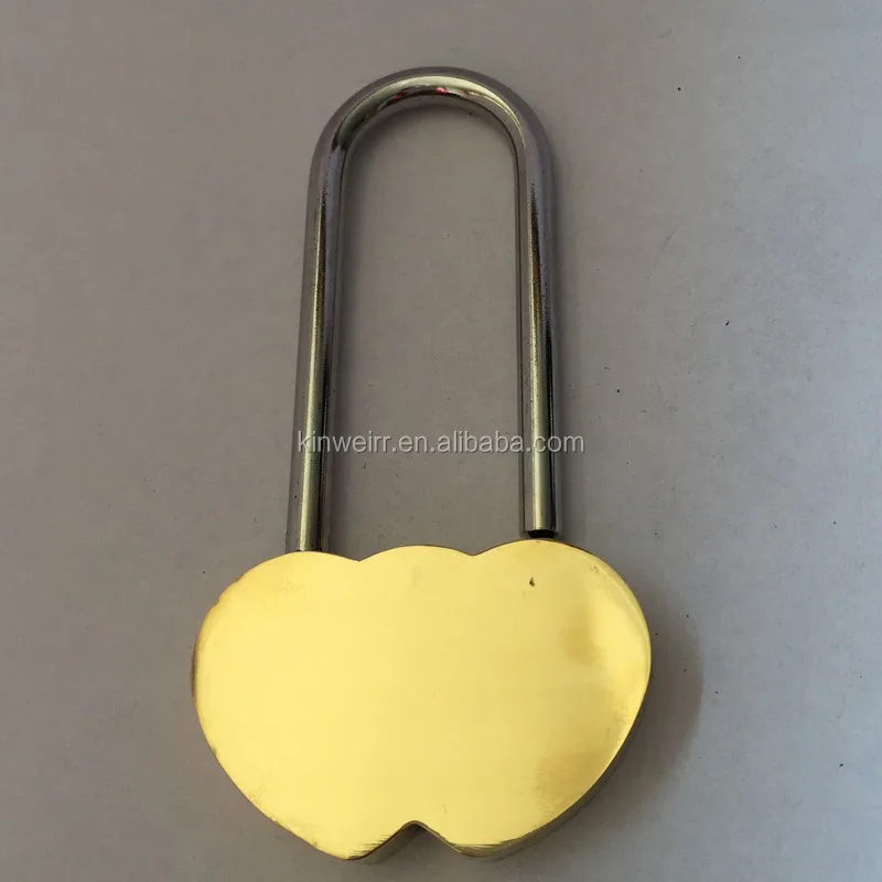 
 Самый дешевый замок с двойным сердцем и выгравированным сердцем  