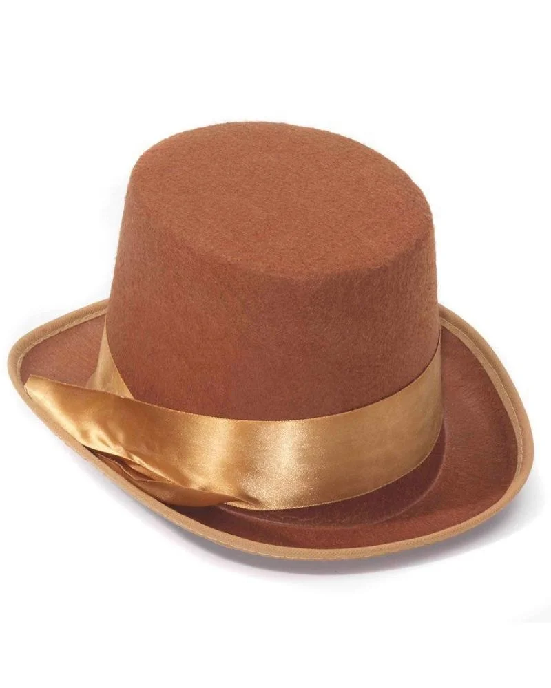 brown top hat willy wonka