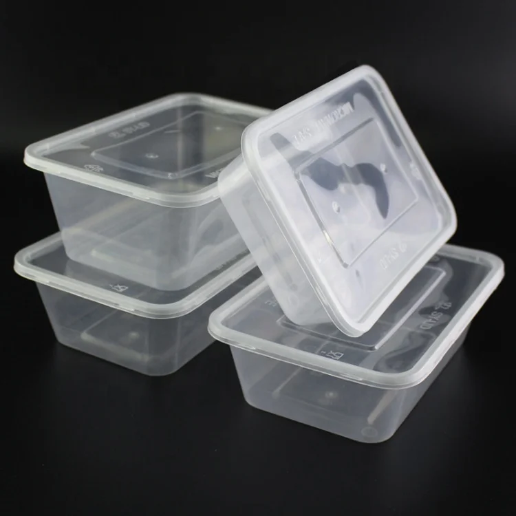 Buy Wholesale China 650ml Injection Plastic Packaging Rectangle Take Away  Disposable Plastic Container For Food & Disposable Plastic Container at USD  0.08