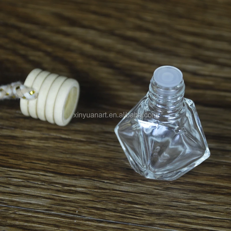 Diamond sharp Car air Freshener Empty Hanging Perfume Bottle for Car