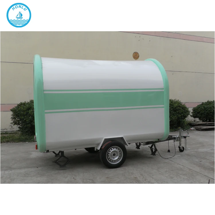 Mobile Cafe Carts Cone Trailer Pizza Shaved Ice Truck for Sale Europe