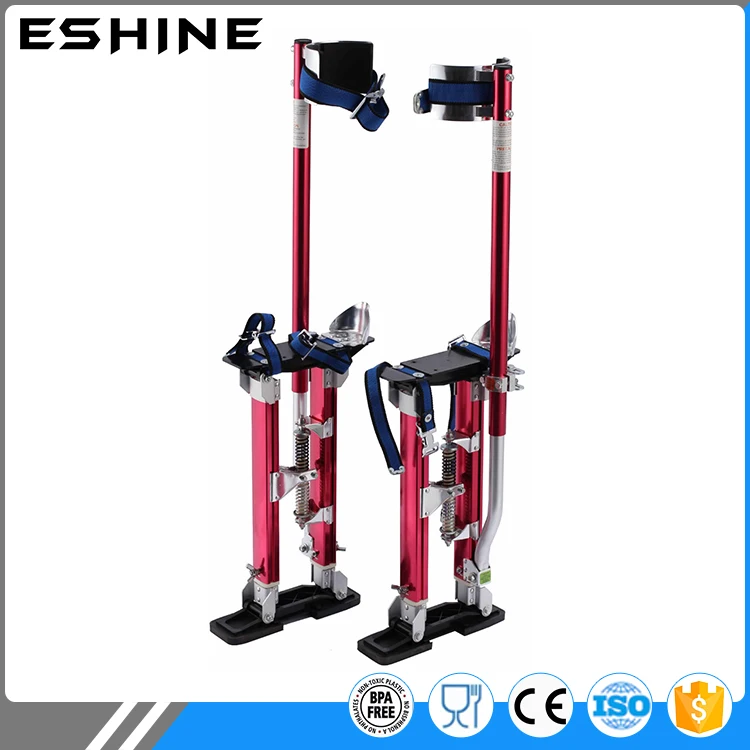 Aluminum Tool Stilts 24" To 40" Adjustable Inch Drywall Stilt For