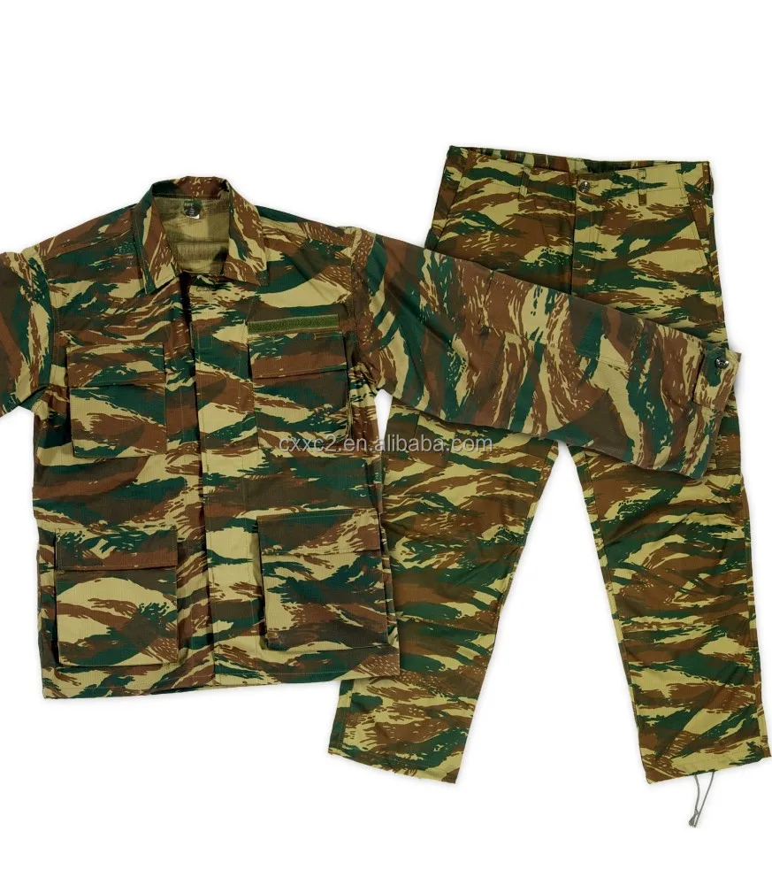 Olive Green Camouflage Uniforms Tactical Outdoor Suit For Camping