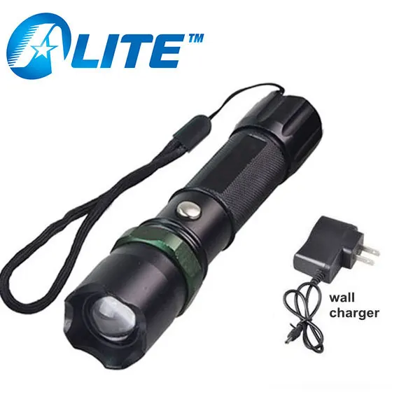 Police Heavy Duty 3W LED Rechargeable Tactical Flashlight With 2 Charger 
