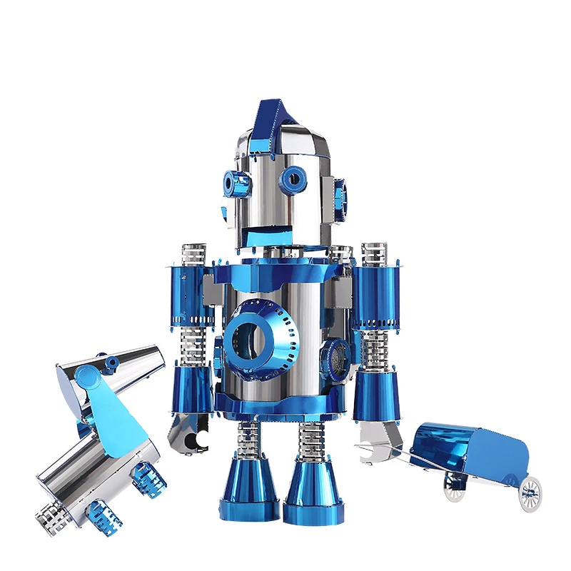 ICONX Piececool 3D metal model DIY manual assembly robot puzzle puzzle THE TRAVEL OF HELLO COOL