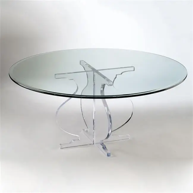 big round glass table