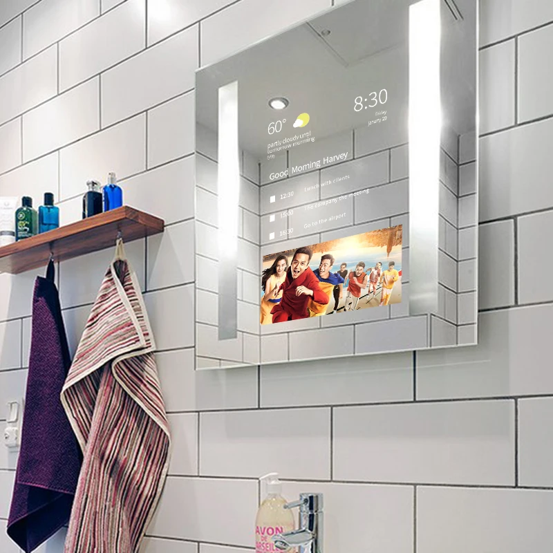 Room Waterproof Smart Mirror Touch Screen Android Bathroom