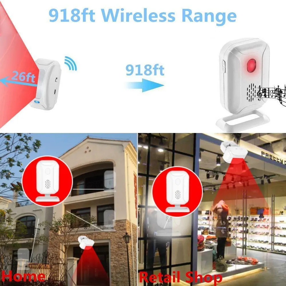 Wireless Welcome Doorbell PRO Motion Sensor Smart Wireless Wifi Ring  Doorbell Alarm Battery Powered Wireless Doorbell