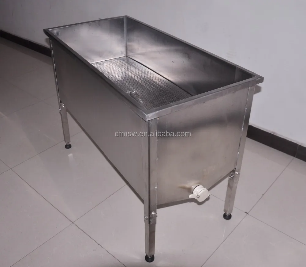New Model Large Capacity Honey Uncapping tank Stainless Steel Honey Uncapping Tray