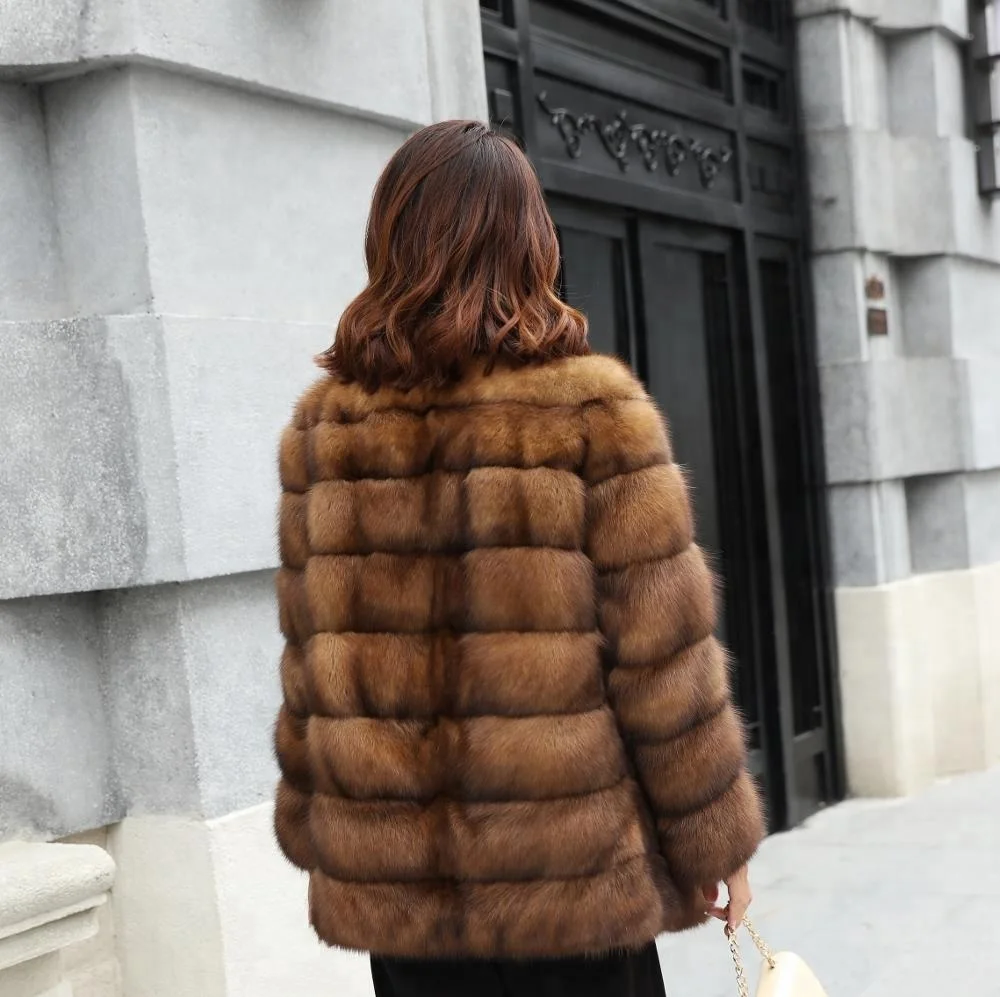 OEM Service 60cm Formal Luxury Real Mink Fur Coats Women| Alibaba.com