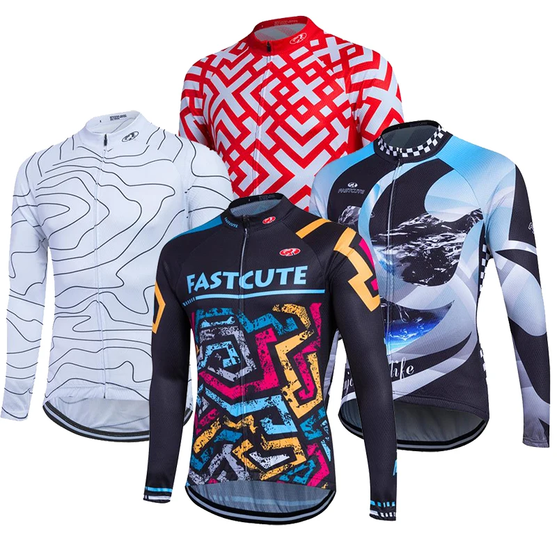 long sleeve cycling tops mens