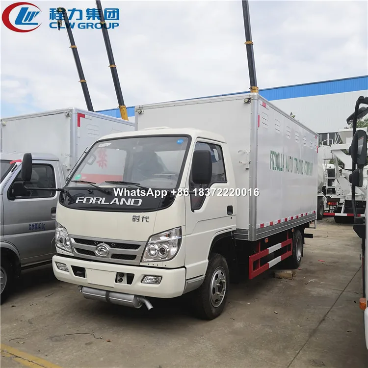 Foton Forland Small 3 Tons 4 Tons Dangerous Goods Transport Van Truck for Sale