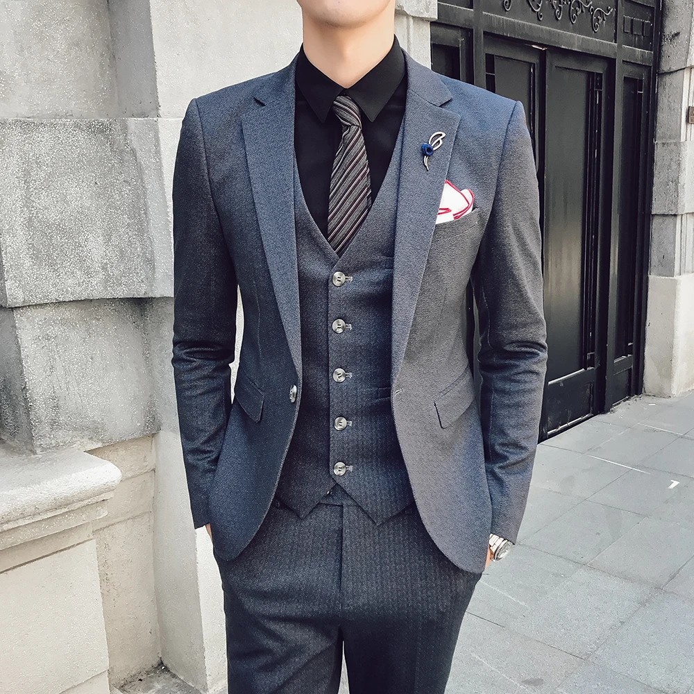 Bespoke Slim Fit Modern Design Classic MTM Made to Measure Men Business  Casual Modern Wedding Suit Royal Blue Coat Pant Photos