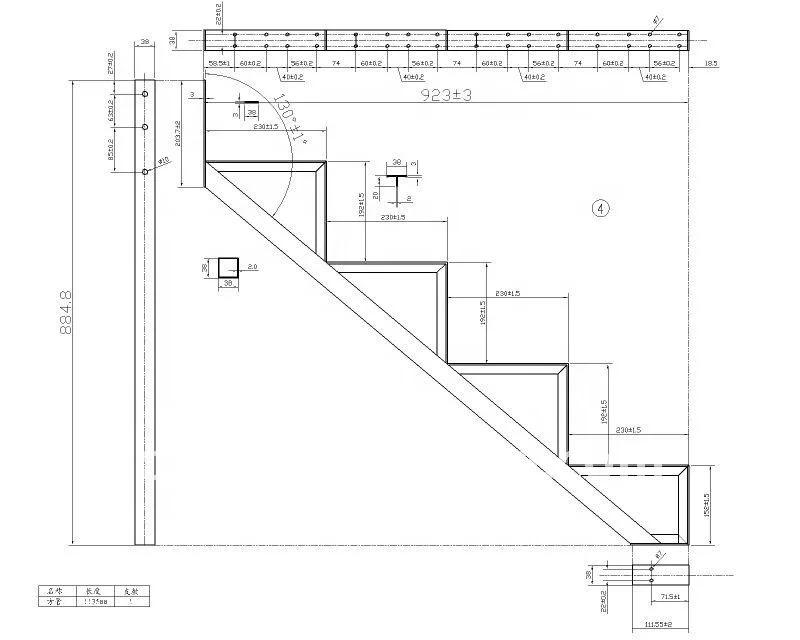 Индивидуальный размер Ступенчатая лестничная рама Celia Алюминиевая
