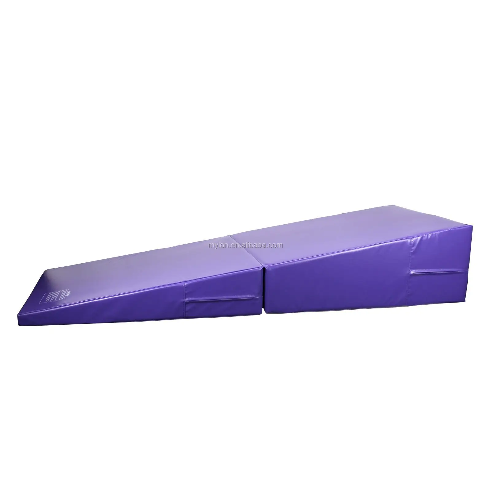Purple Folding Incline Gymnastics Mat Training Foam Triangle Tumbling Wedge 175 