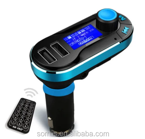 Auto Musik MP3-Player FM Transmitter Dual USB Ladegerät SD MMC Fernbedienung DE 